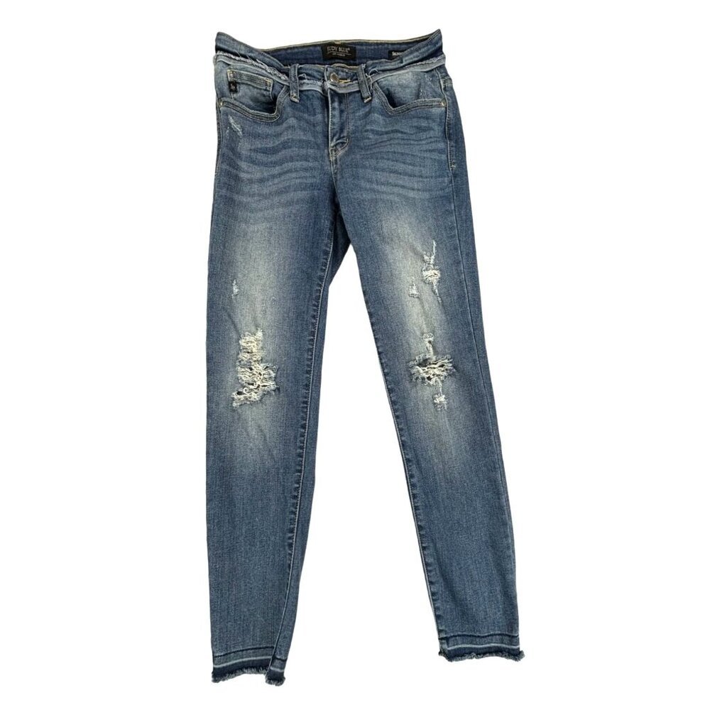 Judy Blue Womens Distressed Skinny Fit Jeans Size 3/26